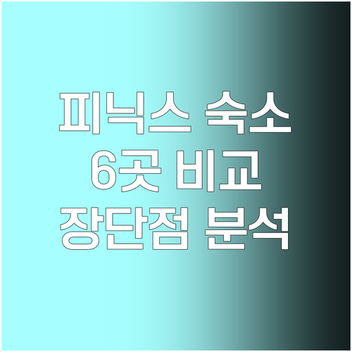 피닉스 여행 필수 정보 숙소 편 6곳