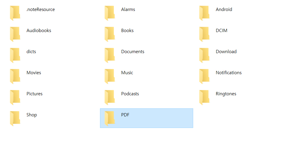 PC에서 보는 오닉스 포크4S 폴더 PDF 파일 추가