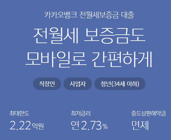 카카오뱅크 전월세보증금대출