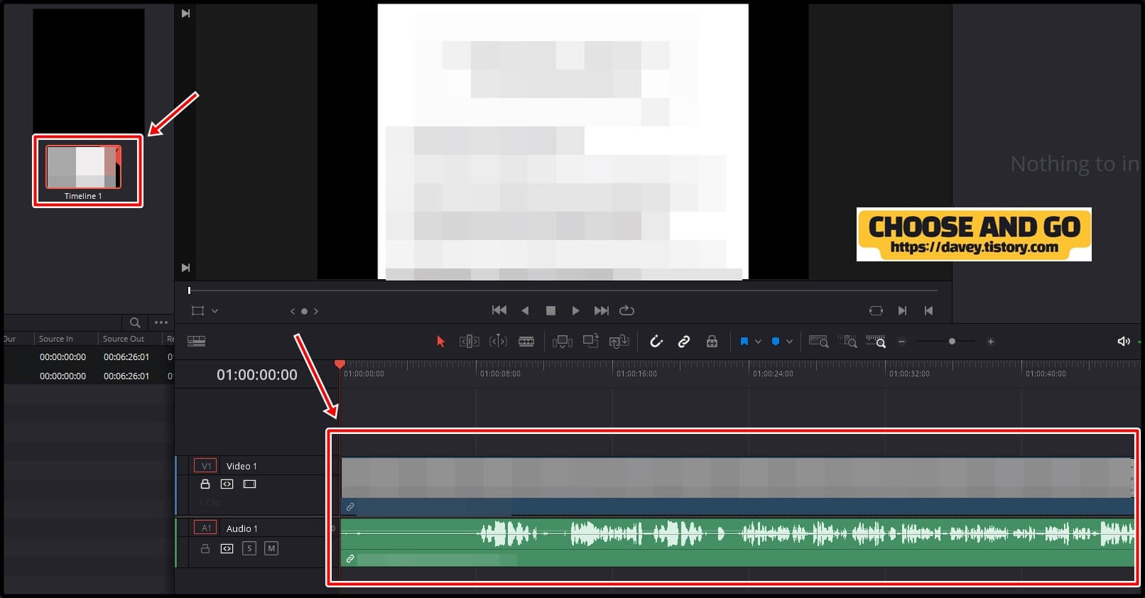 다빈치-리졸브-오디오편집-화면