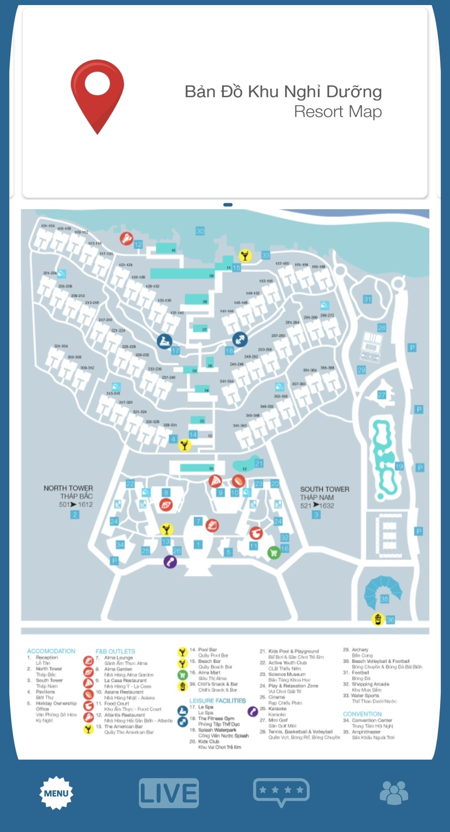 alma resort map