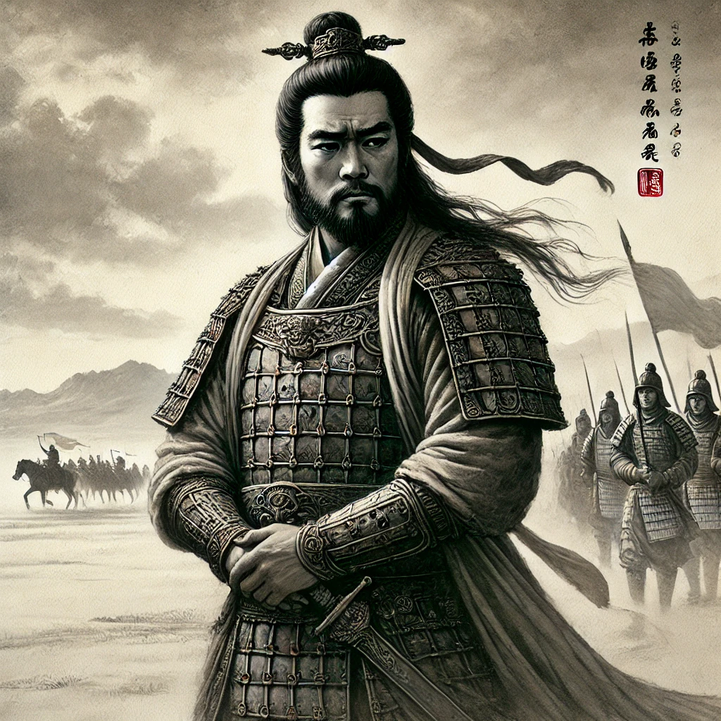 항우의 모습을 표현한 그림