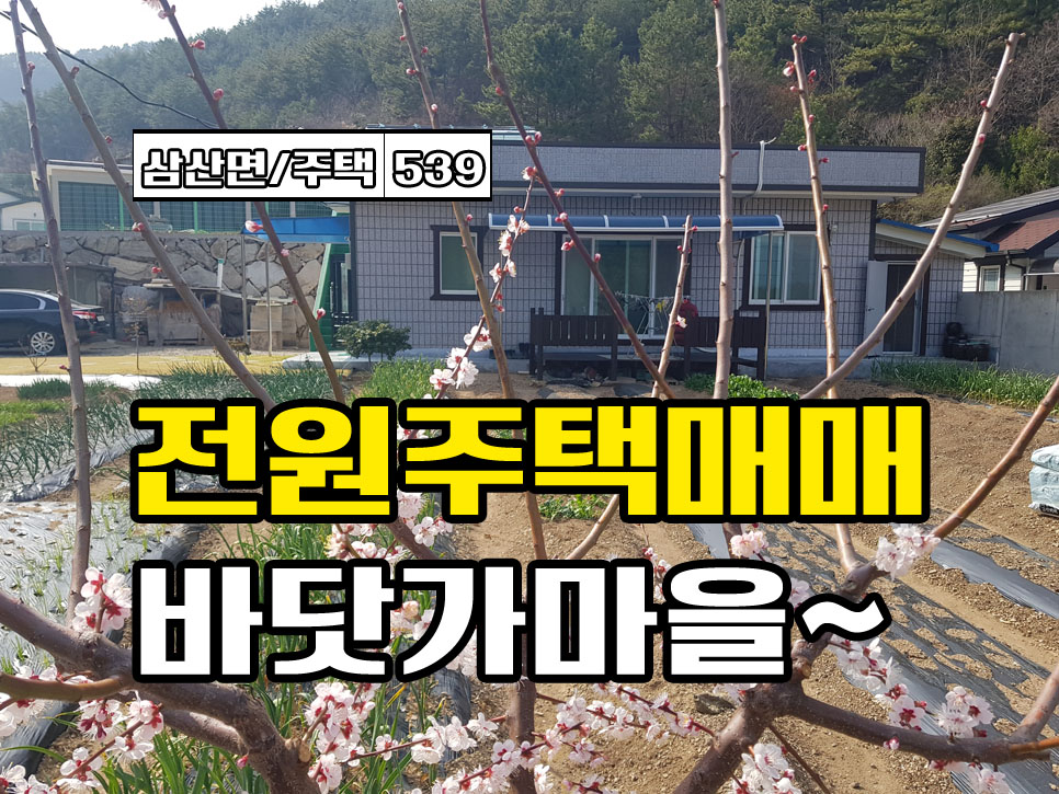  (2천만원 인하합니다.) 경남고성부동산 바닷가 마을 깔끔하게 수리한 벽돌/스라브 전원주택매매