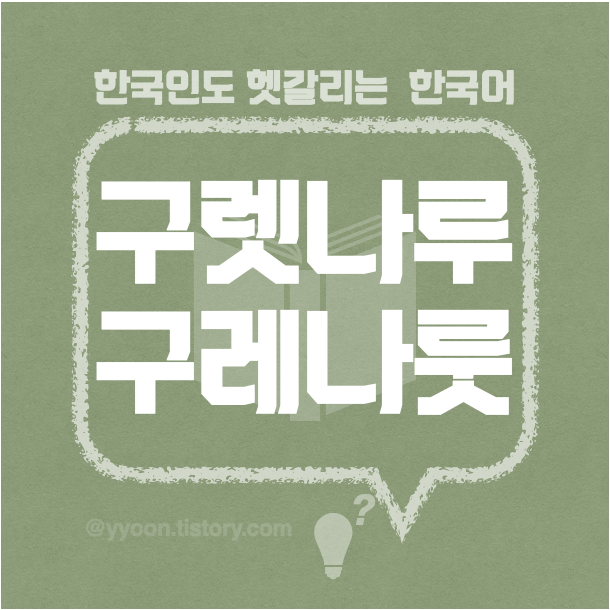  [20] 한국인도 헷갈리는 한국어 / 구렛나루 구레나룻