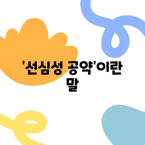 ‘선심성 공약’이란 말, 왜 부정적으로 보나요?