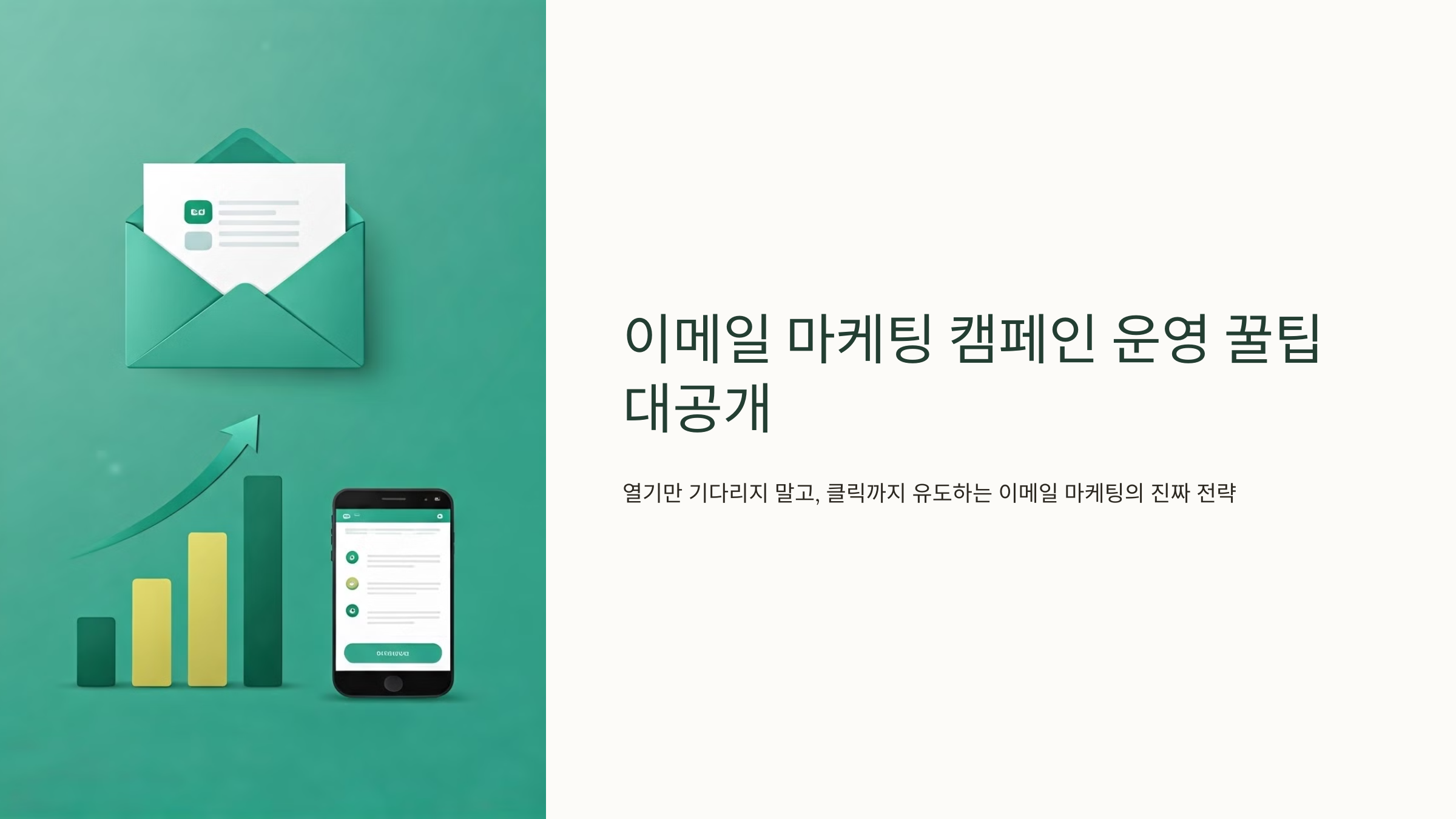 이메일 마케팅 캠페인 운영 꿀팁 대공개