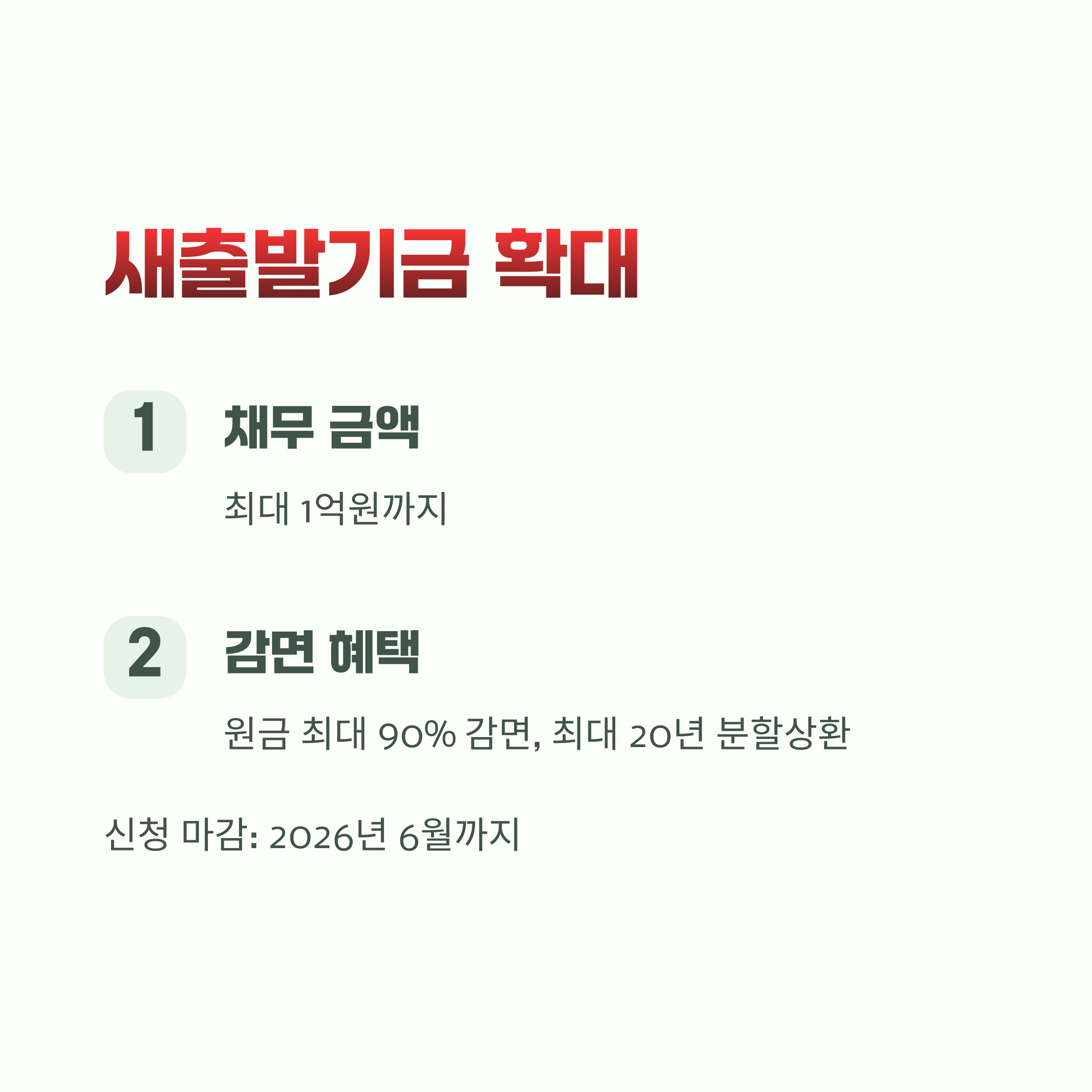 새출발기금 확대 조건