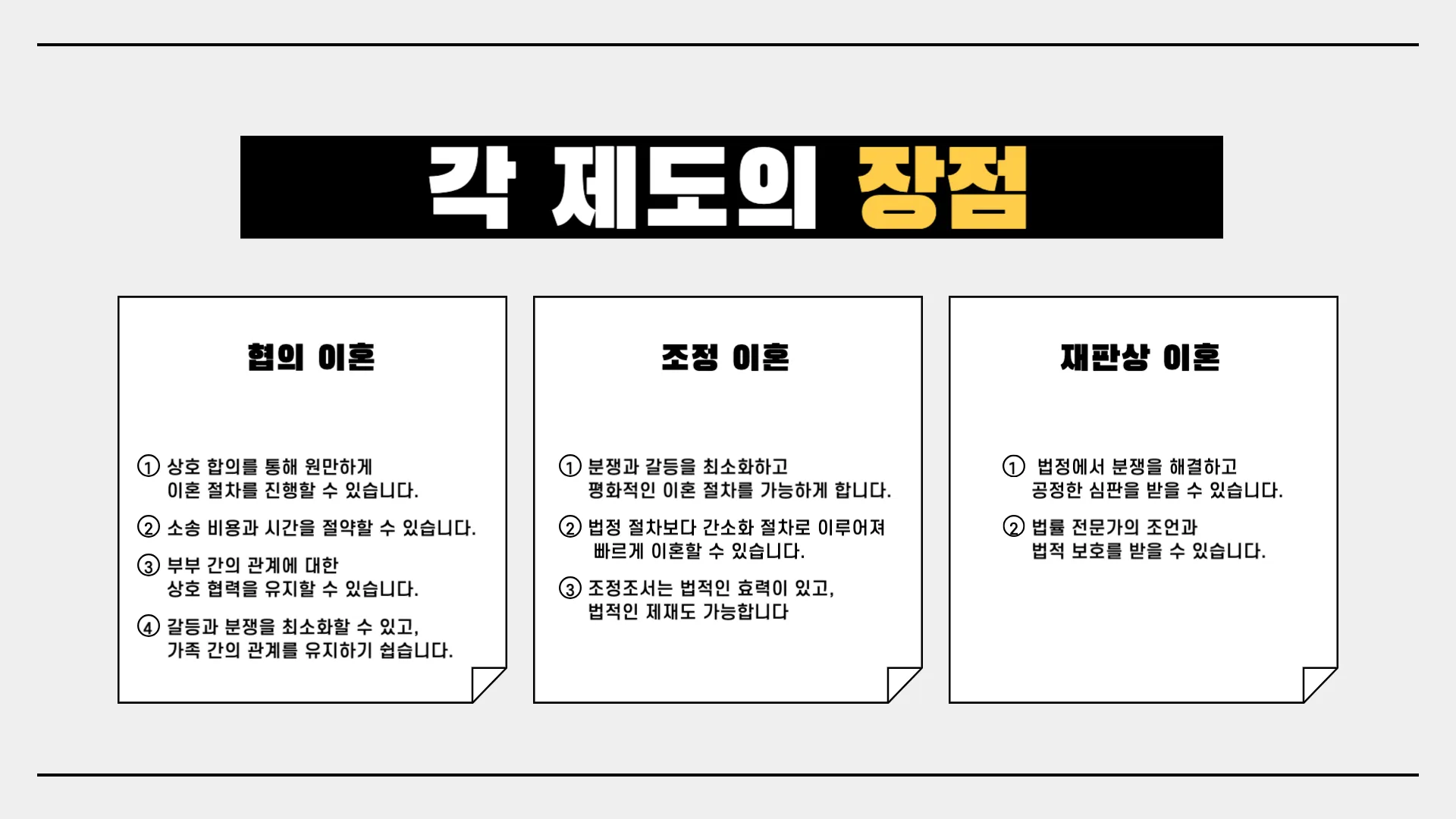 합의 이혼 vs 소송 이혼