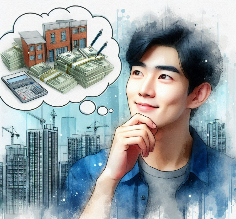 아파트 가격에 대해 생각하는 사람