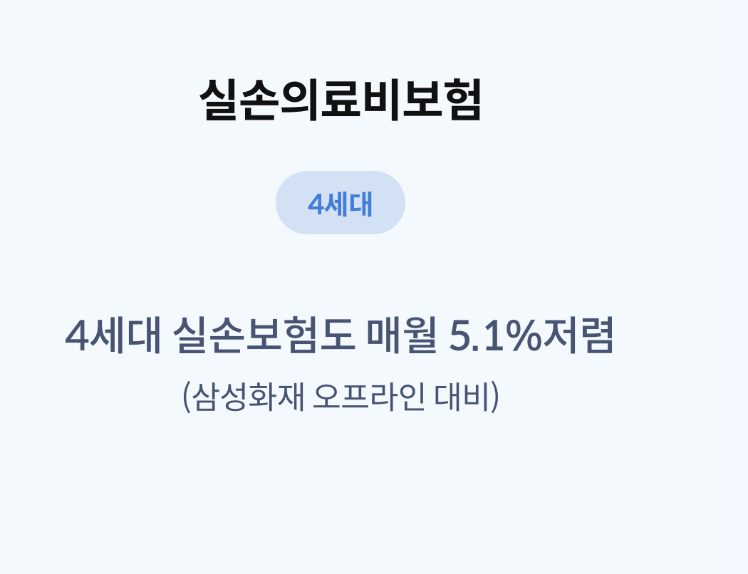 삼성화재 다이렉트 실손의료비보험