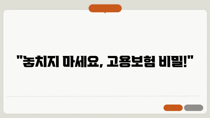 고용보험 피보험자격 이력내역서