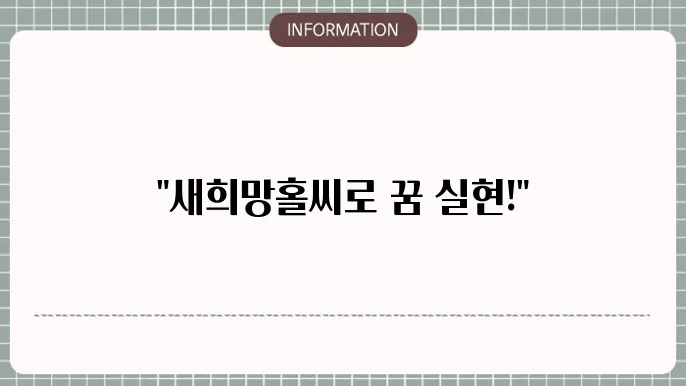 하나은행 새희망홀씨 햇살론 추가대출