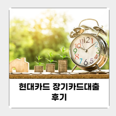 현대카드 장기카드대출 후기