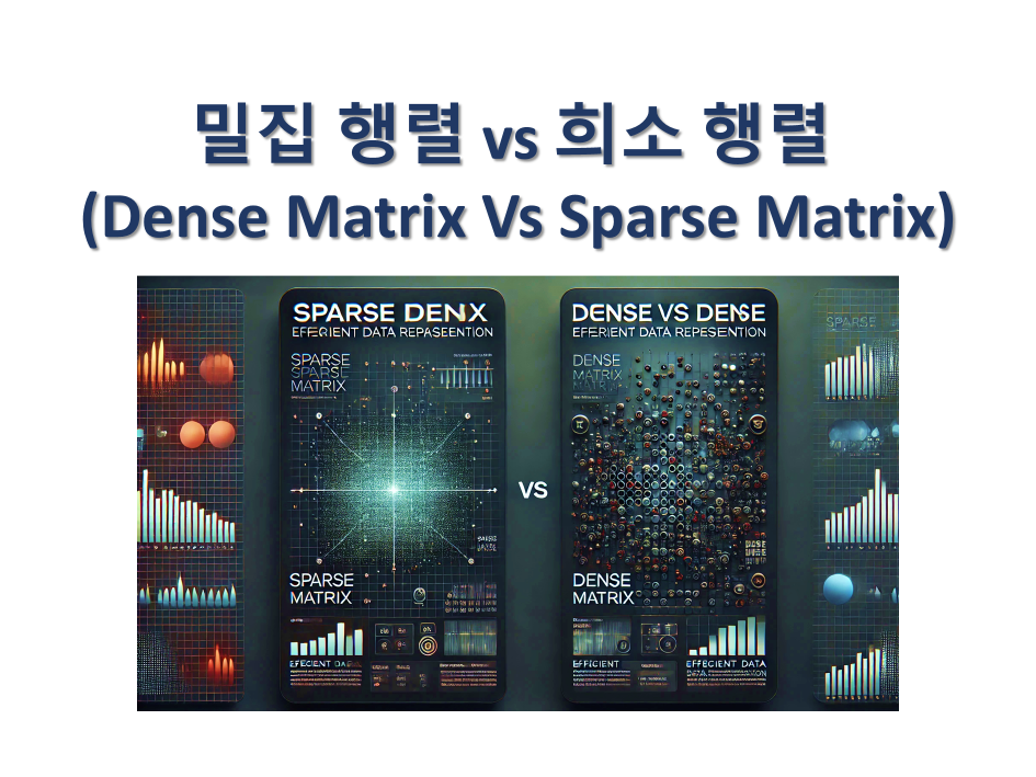 밀집 행렬 vs 희소 행렬 (Dense Matrix Vs Sparse Matrix)