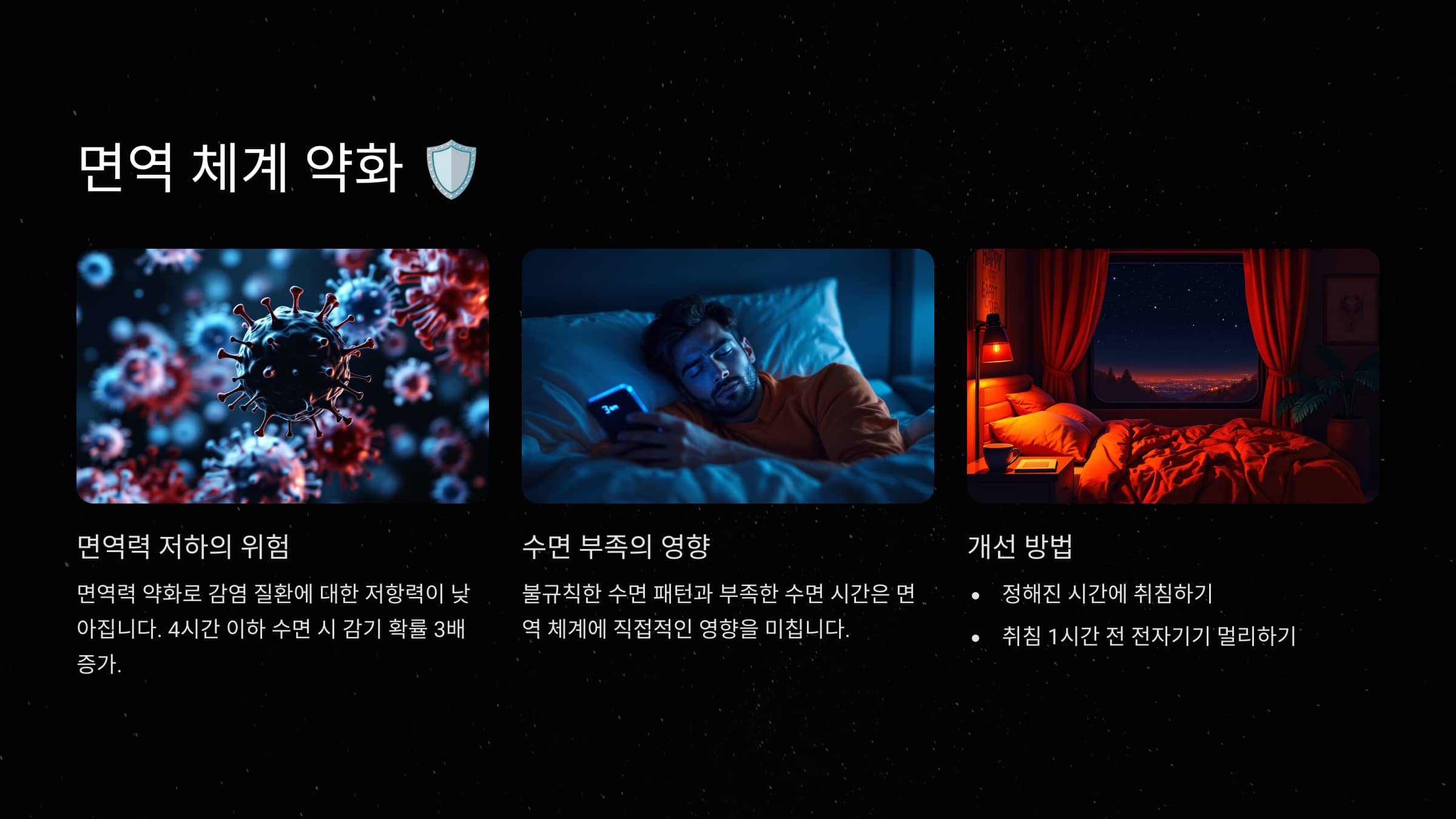 면역 체계 약화