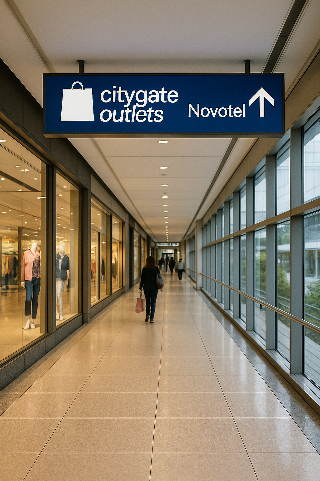 노보텔 시티게이트 호텔 (Novotel Citygate) 아울렛 연결 복도 사진