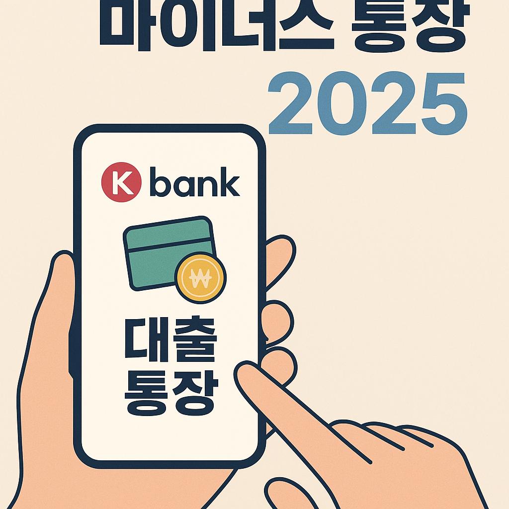 케이뱅크 마이너스 통장 대출 조건, 신청 자격, 한도를 한눈에 정리한 비대면 금융 정보 이미지