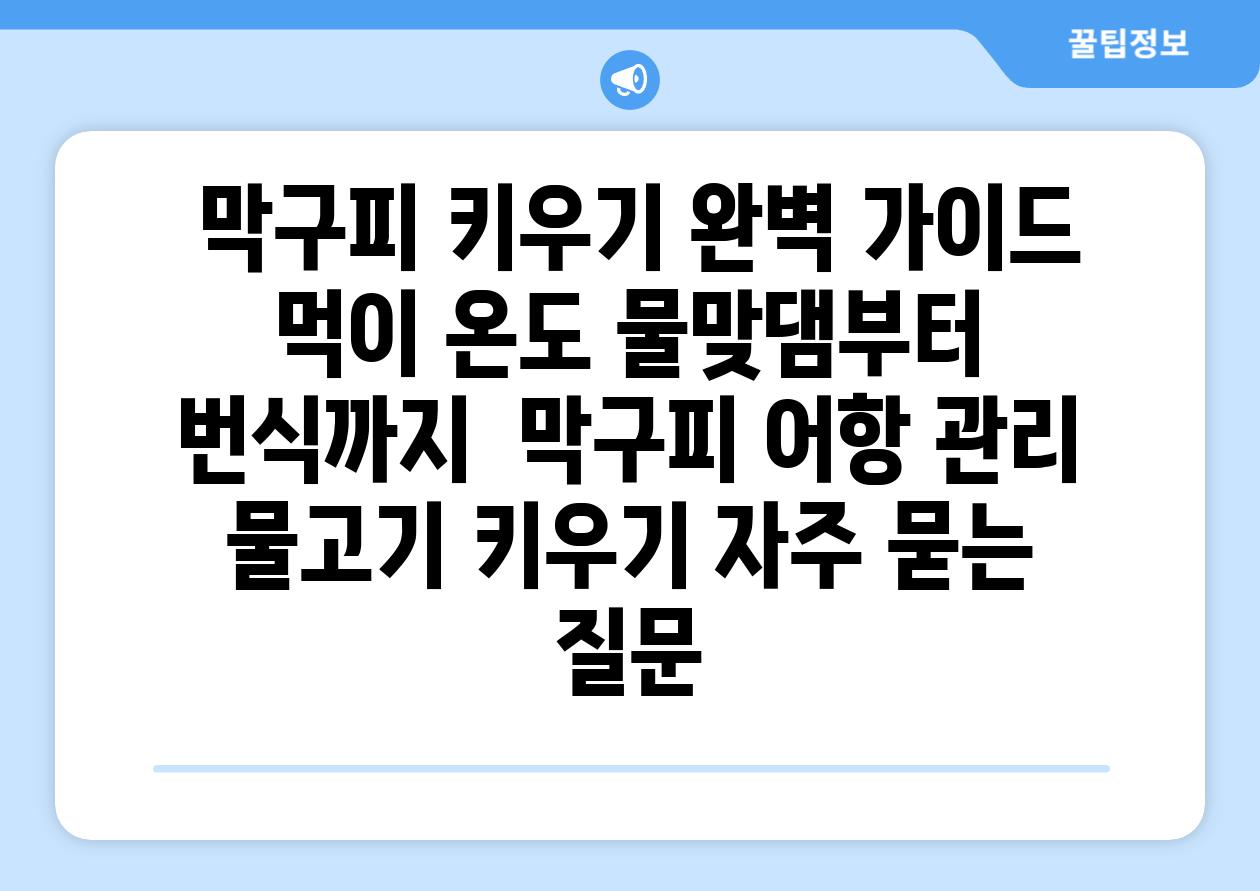 ## 막구피 키우기 완벽 가이드| 먹이, 온도, 물맞댐부터 번식까지 | 막구피, 어항 관리, 물고기 키우기