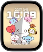 애플워치 배경화면 BT21 페이스 3종 무료 다운받기