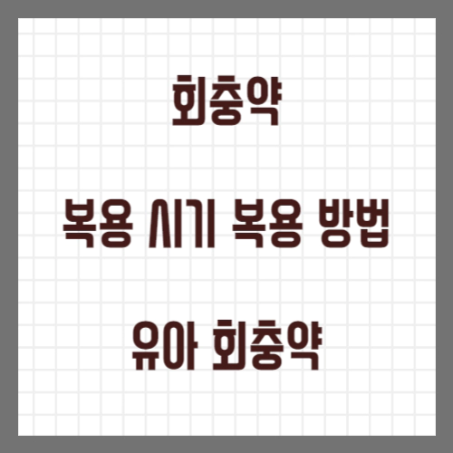 회충약