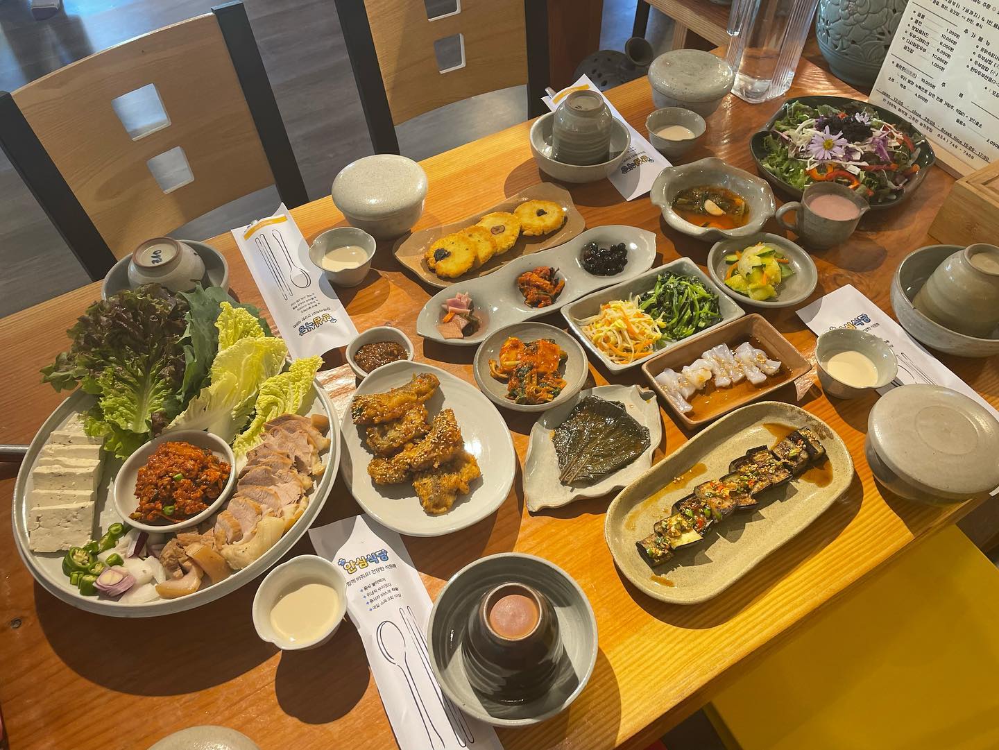 한국인의 밥상 경주 불국사 다시마 모두부 두부 삼합 백반 한정식 맛집