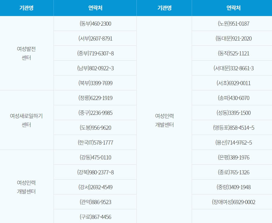 서울시 우먼업 여성 구직 취업 지원금