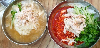 초계국수 닭볶음탕