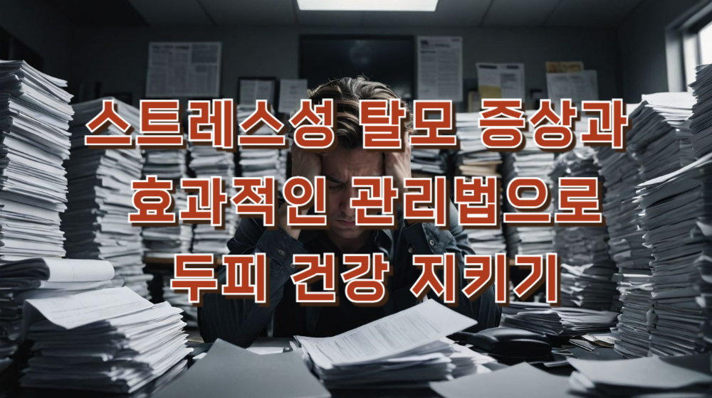 스트레스성 탈모 증상과 효과적인 관리법으로 두피 건강 지키기