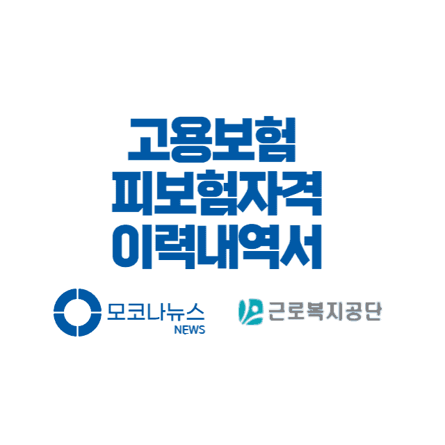 고용보험 피보험자격 이력내역서