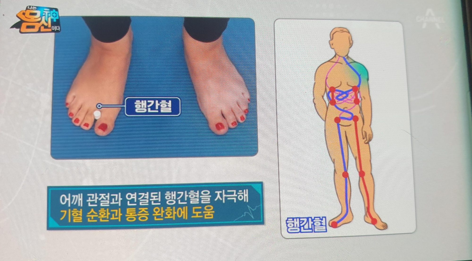  몸신 통증 잡는 발가락 자극법