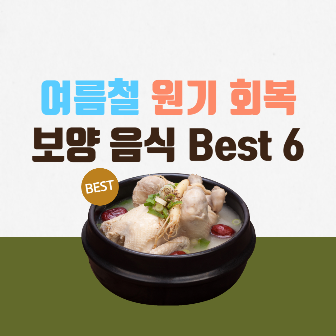  원기 회복 보양식 뜻 여름철 보양 음식 종류 Best 6 추천