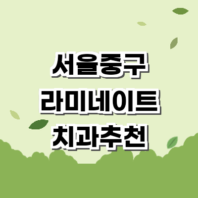 서울 중구 라미네이트
