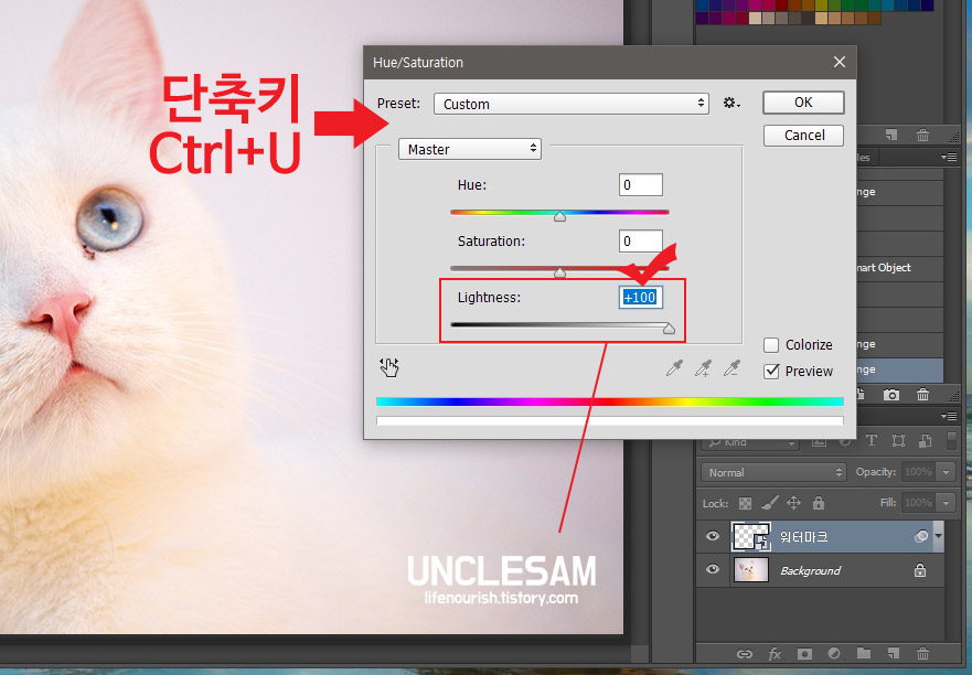 포토샵 색상 변경