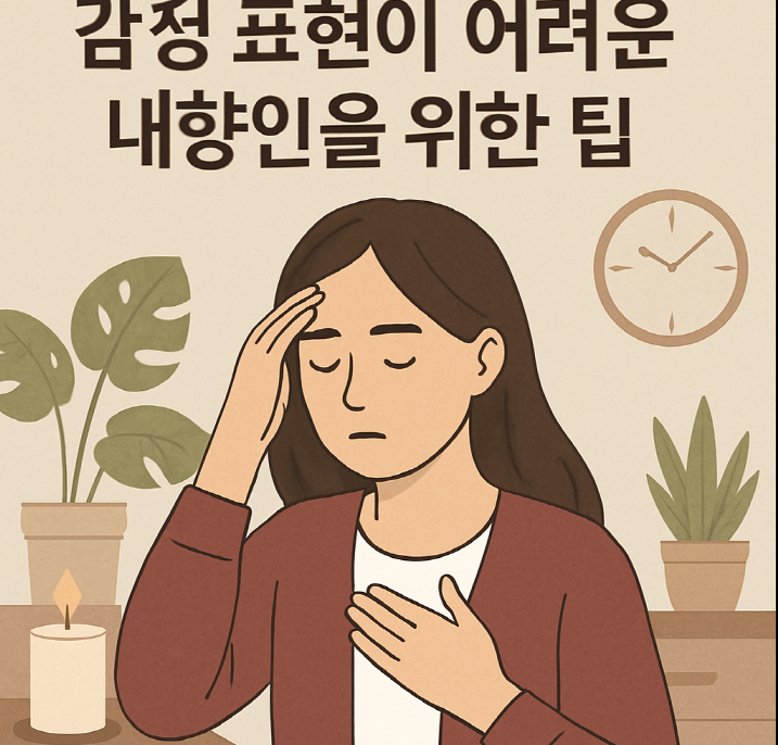 감정표현어려운내향인을위한팁관련사진