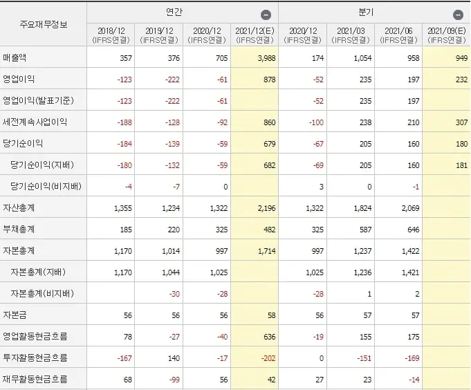 데브시스터즈-재무제표
