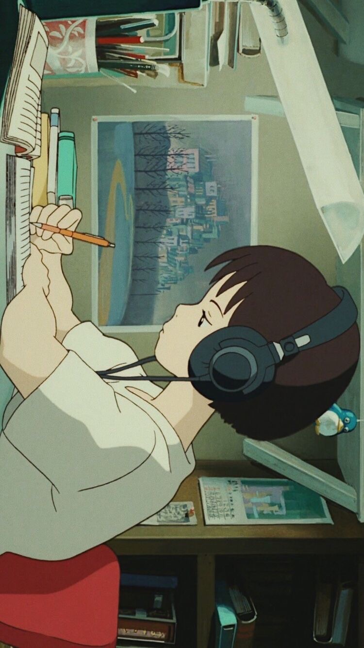 지브리 감성 배경화면 (귀를 기울이면, 바다가 들린다, 하울의 움직이는 성, 토토로, 센과 치히로의 행방불명)