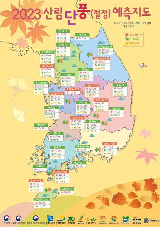 2023년-가을-전국-산-단풍절정-시기