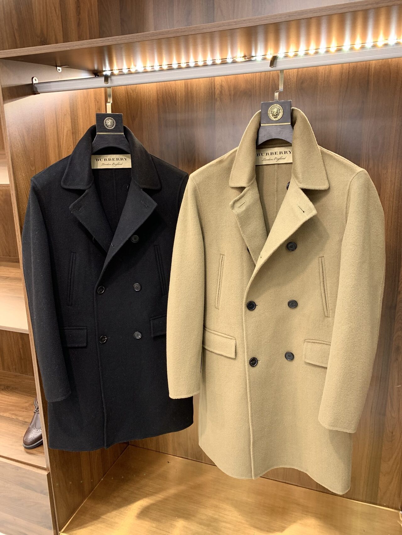  [BURBERRY] 버버리 울 캐시미어 더블 코트 자켓 (2 COLOR)