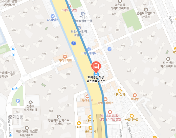 정류장 위치 사진