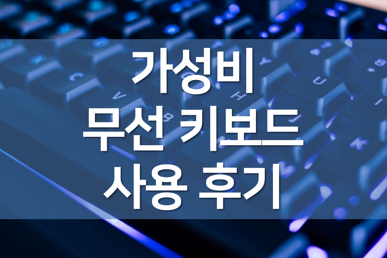  무선 키보드 마우스 세트 내돈내산 비교/스카이디지탈/앱코