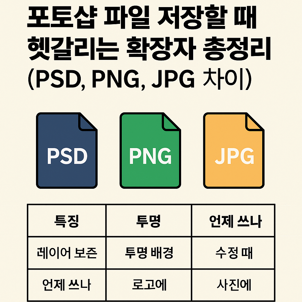 포토샵 확장자