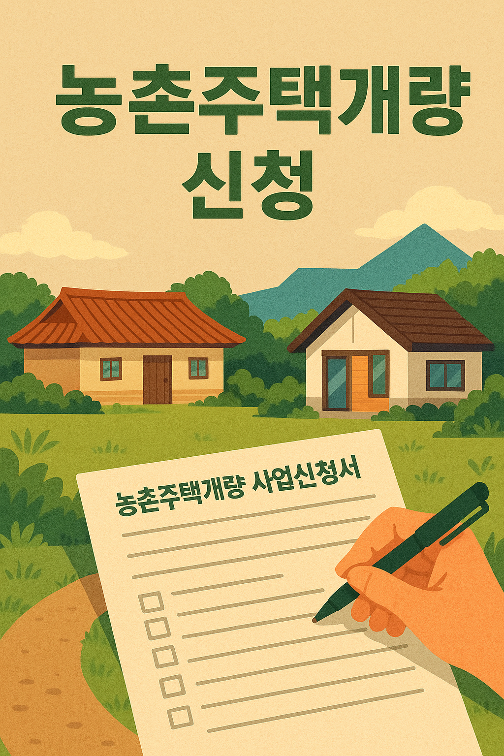 농촌주택개량 신청 관련 이미지