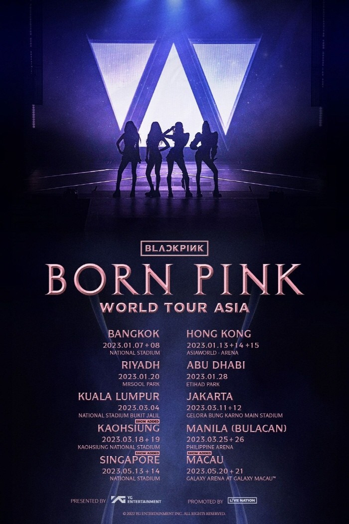 BLACKPINK 멤버 단체 무대 사진