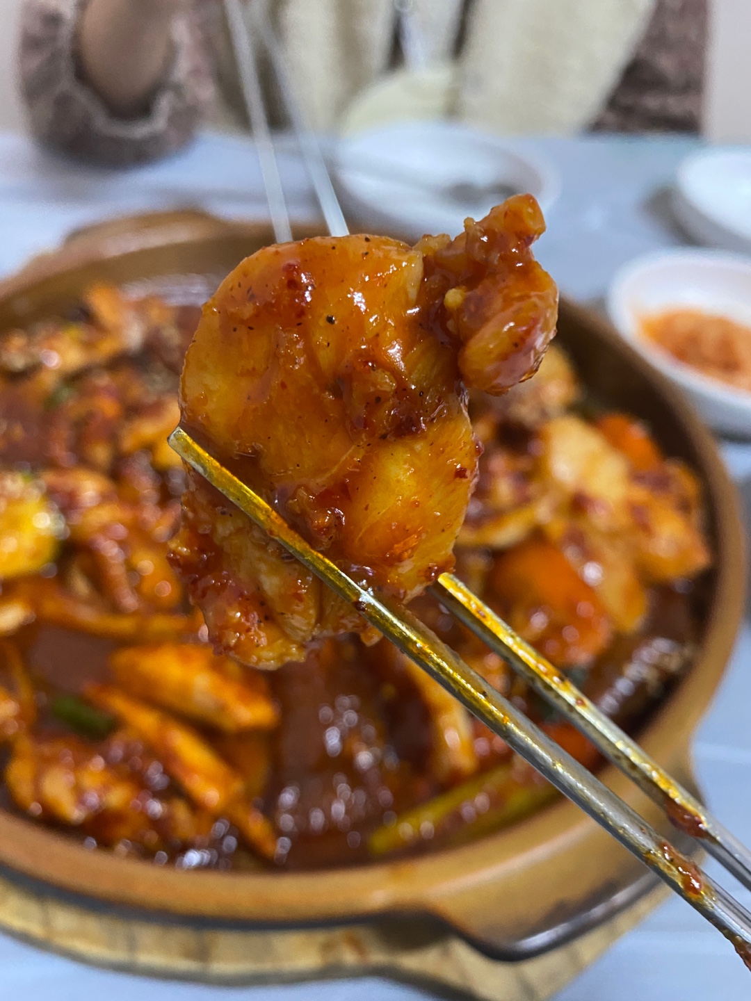  진주 현지인 맛집 해송돌판닭찜 매생이칼국수 영업시간 가격