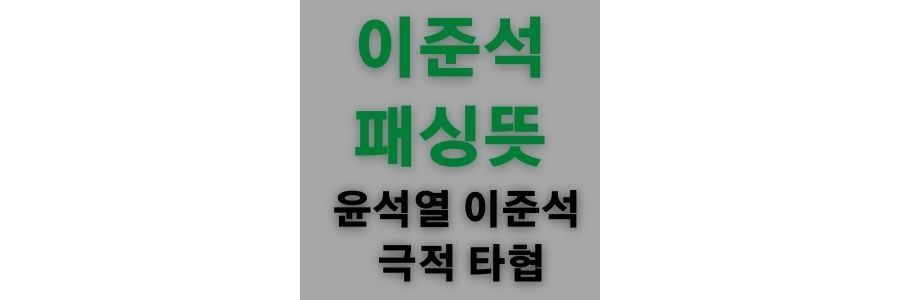 이준석-패싱뜻-윤석열-극적-타협