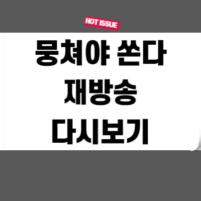  뭉쳐야 쏜다 재방송 다시보기 무료