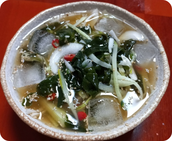 오이 미역 냉국 사진