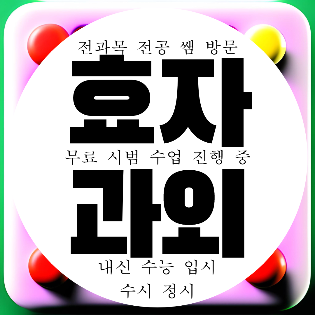 전주 효자동 고등 영어과외 중등 초등 중학생 수학과외 영수 국어 과학 전문