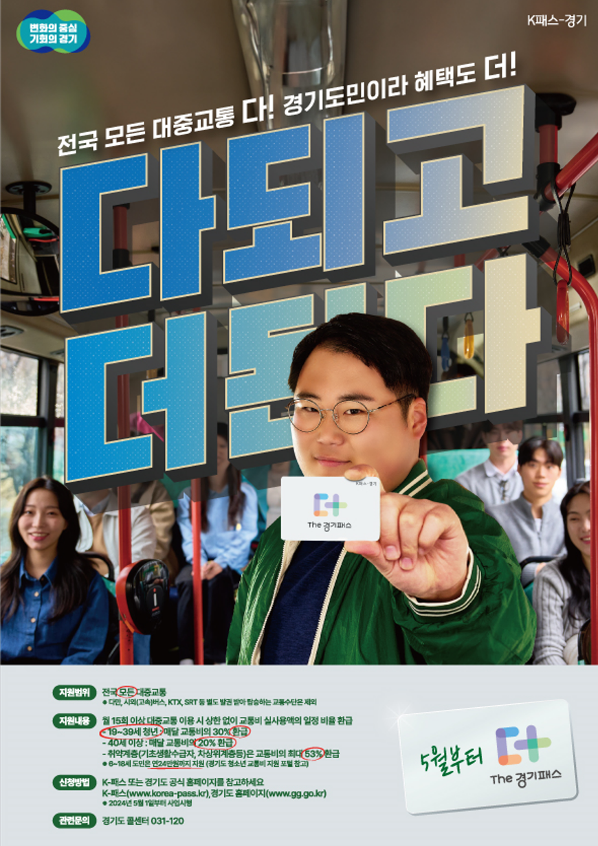 K 패스 카드 신청방법 경기패스 차이점