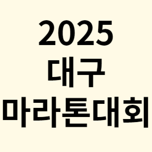 2025년 대구 마라톤 대회 신청 접수 참가 코스 상금